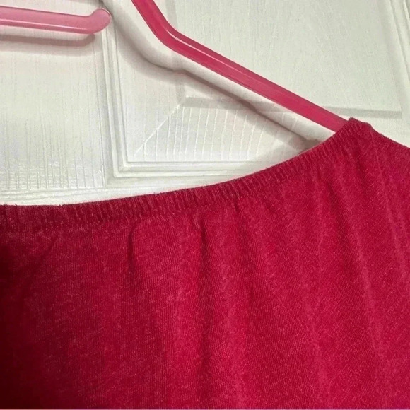 Joe Fresh T-Shirt Elastic Boat Neck Flowers Reddish Pink Size  Small - Picture 12 of 16